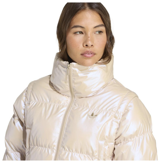 Adidas Γυναικείο μπουφάν Essentials Glossy 2in1 Cropped Puffer Jacket